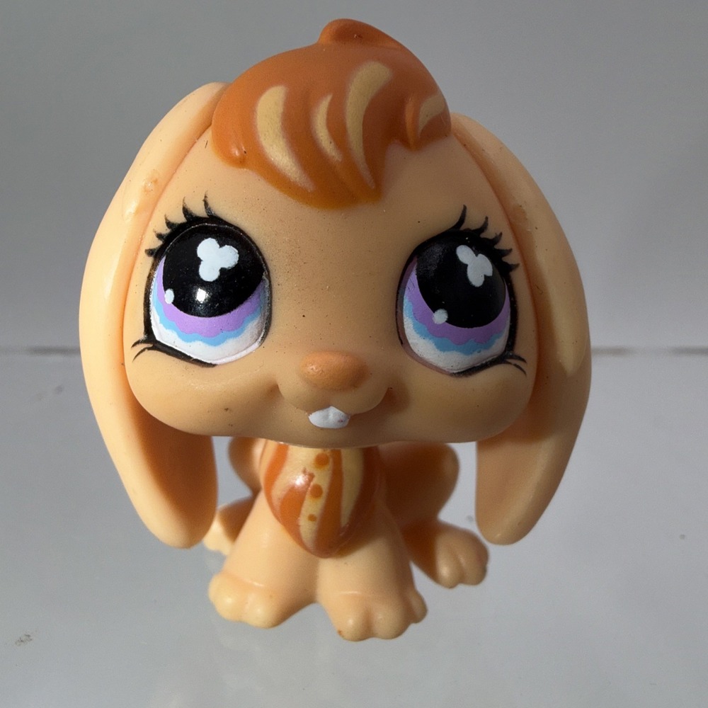Littlest‎ Pet Shop #480 Original  Bunny Rabbit Lop Ears bobble head Magnetic